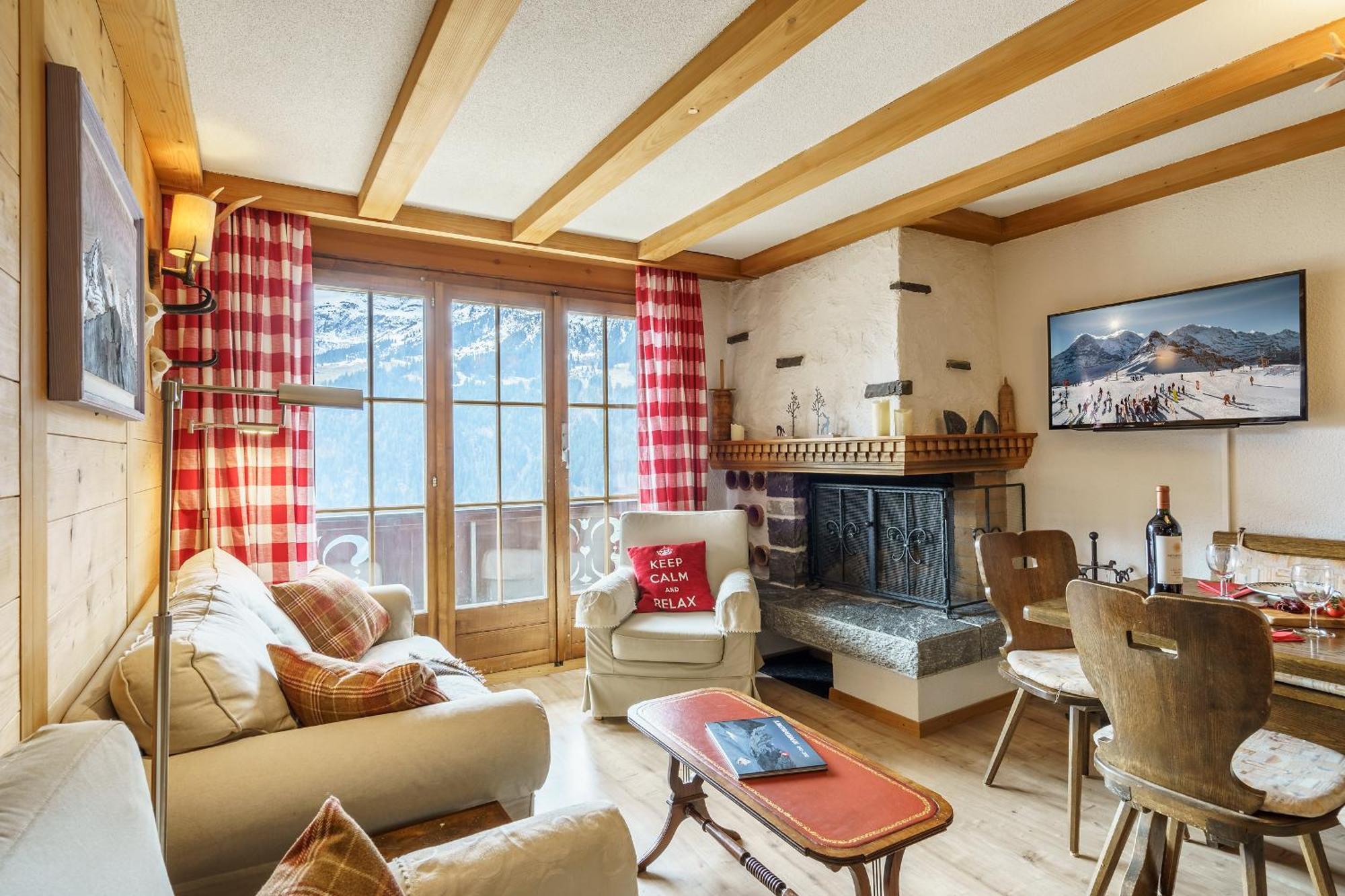 Chalet Bergkristall Wengen Exterior foto