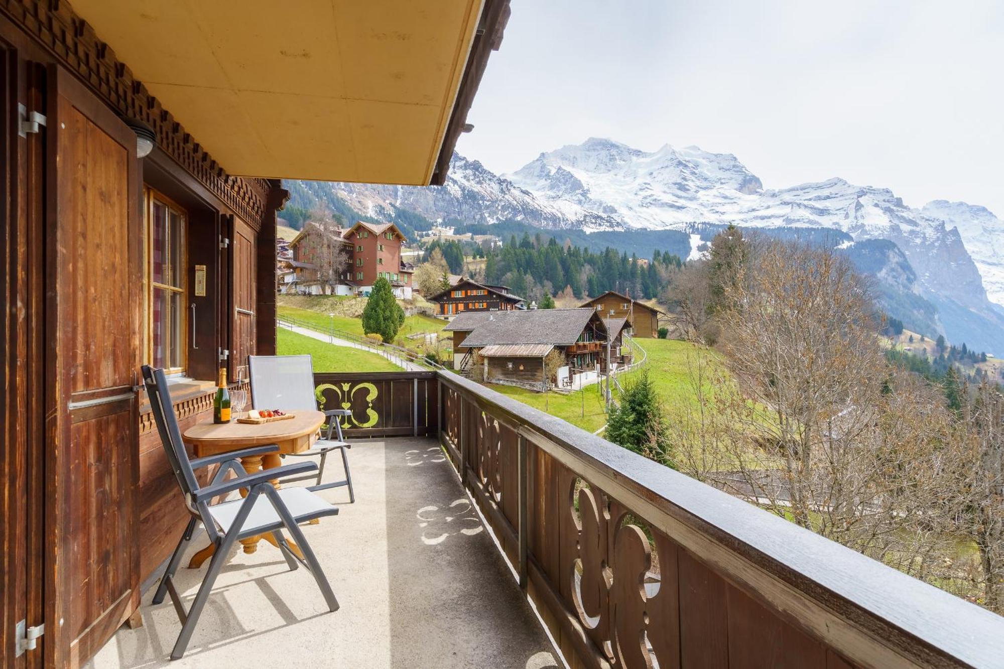 Chalet Bergkristall Wengen Exterior foto